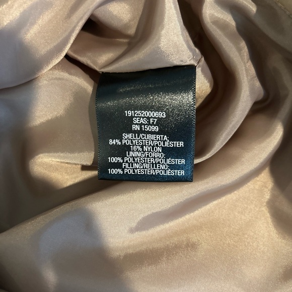 Laura Scott Quilted Zip Front Vest Taupe Brown Women’s Medium - Picture 6 of 6